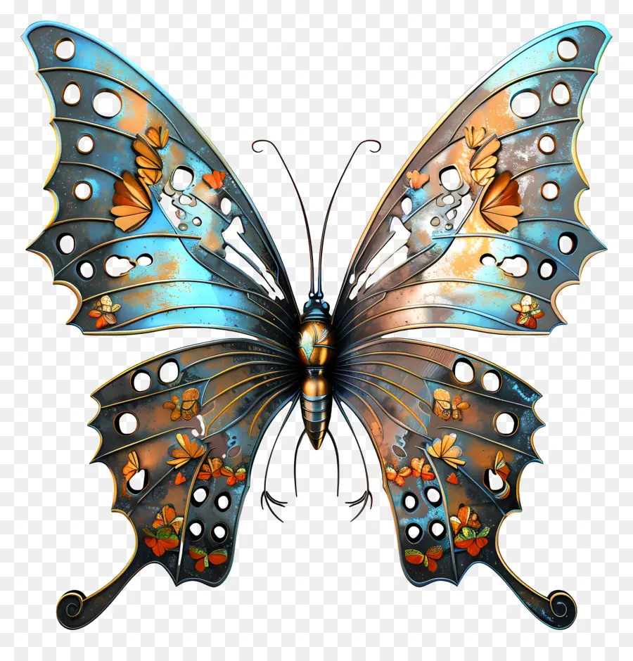 Papillon，3d Papillon PNG