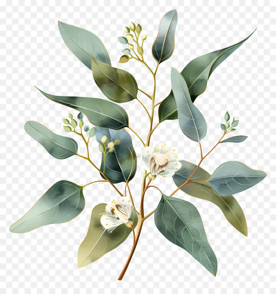 Eucalyptus Fleur，Arbre D'eucalyptus PNG