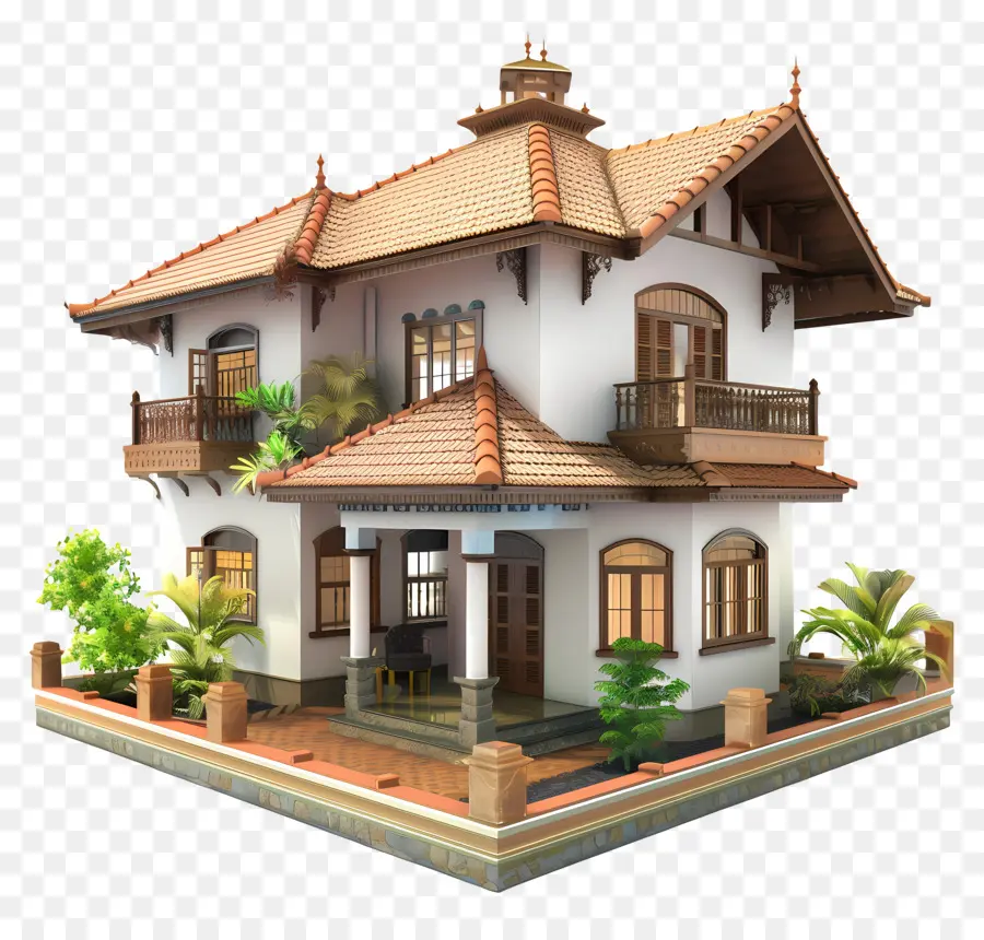 Maison Du Kerala，Maison Traditionnelle PNG