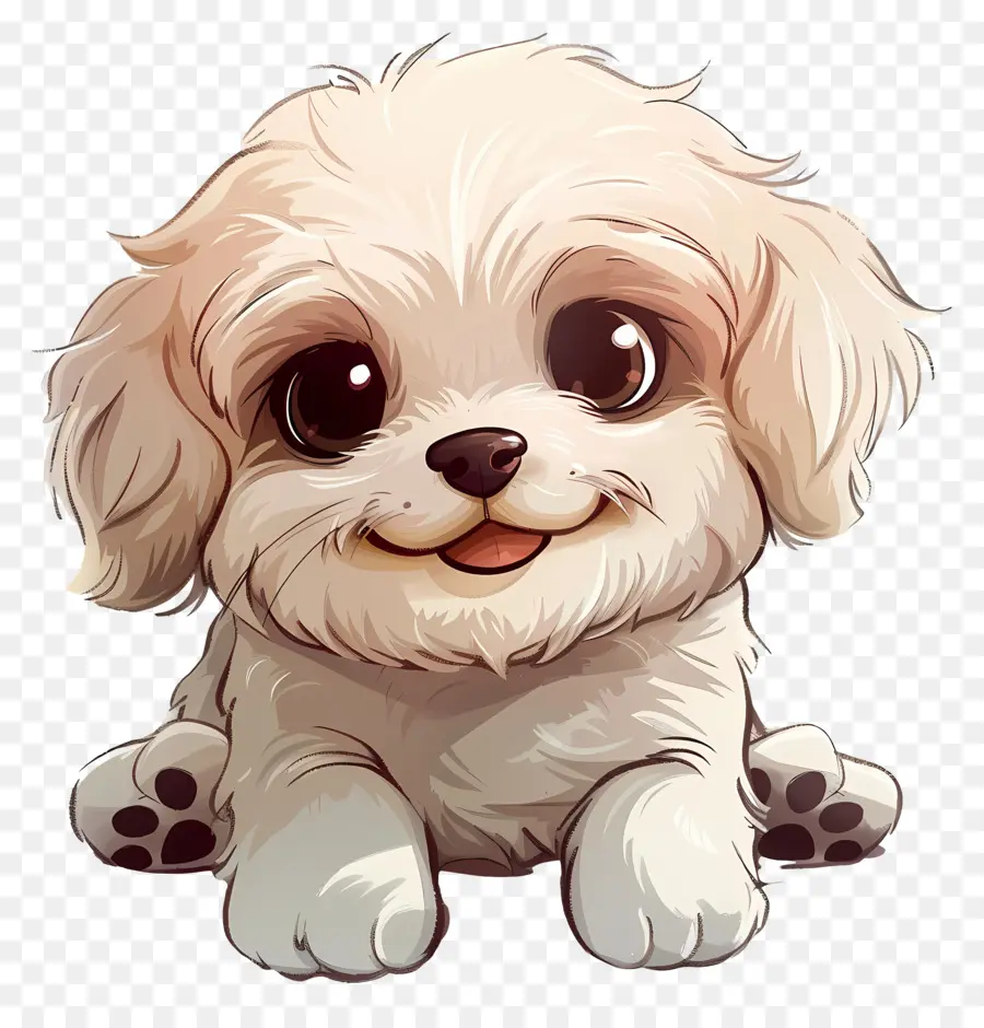 Chien Mignon，Chiot Blanc PNG