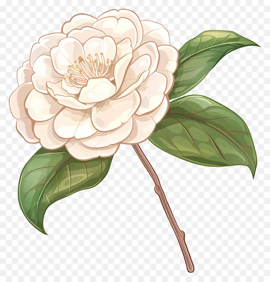Camellia Fleur，Fleur Blanche PNG