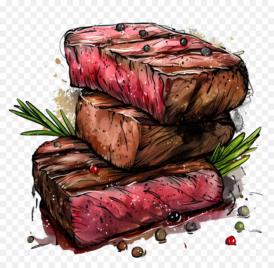 Steak De Boeuf，Steak Grillé PNG