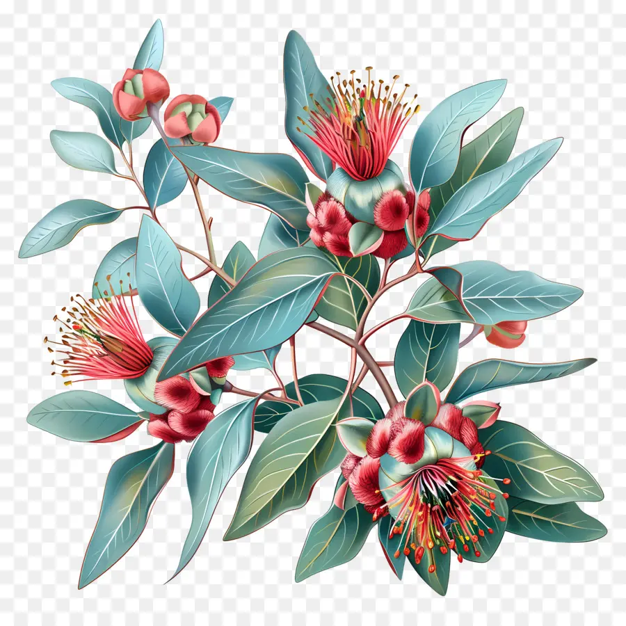 Eucalyptus Fleur，Flore Australienne PNG