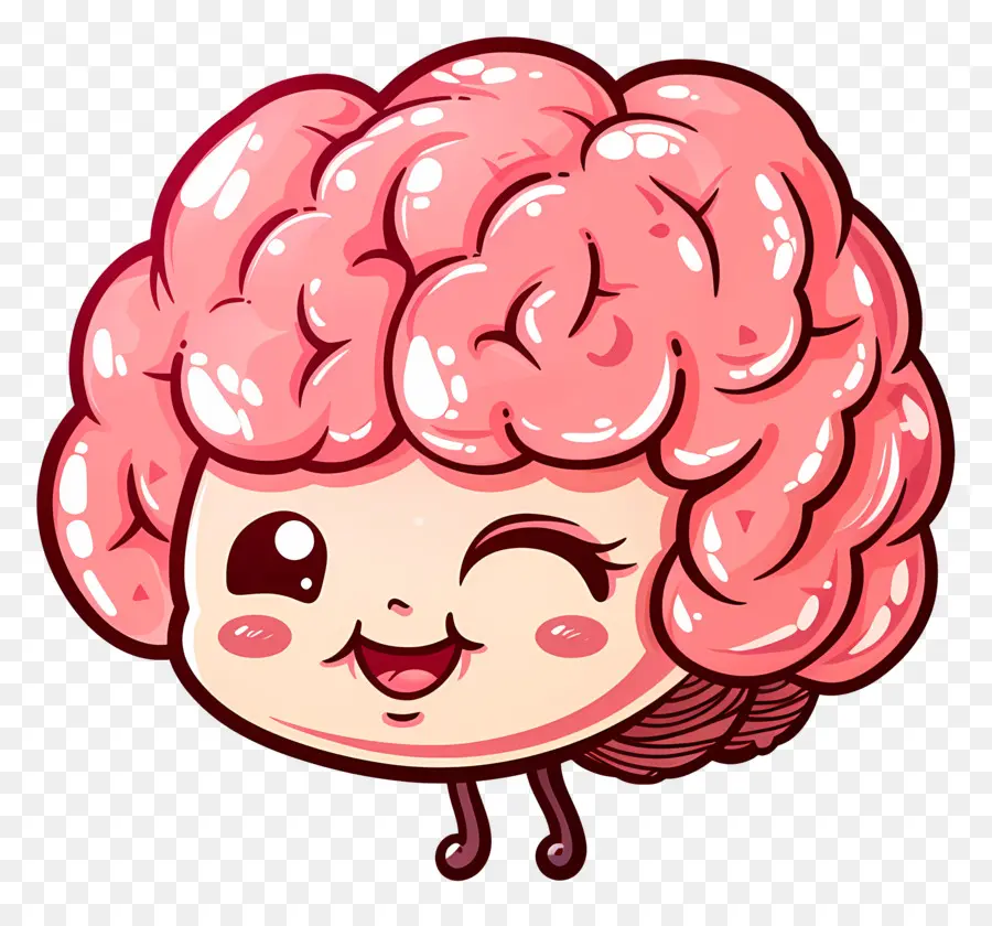 Cerveau Mignon，Caricature De Cerveau PNG