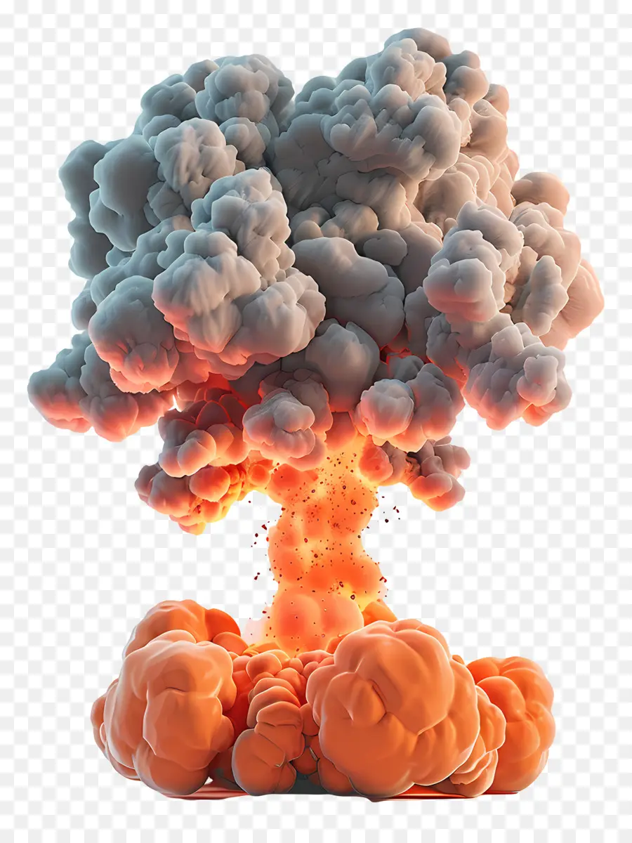 Explosion Nucléaire，Nuage En Forme De Champignon PNG