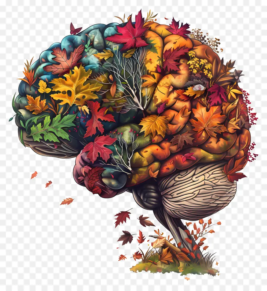 Animé Cerveau，L'automne PNG