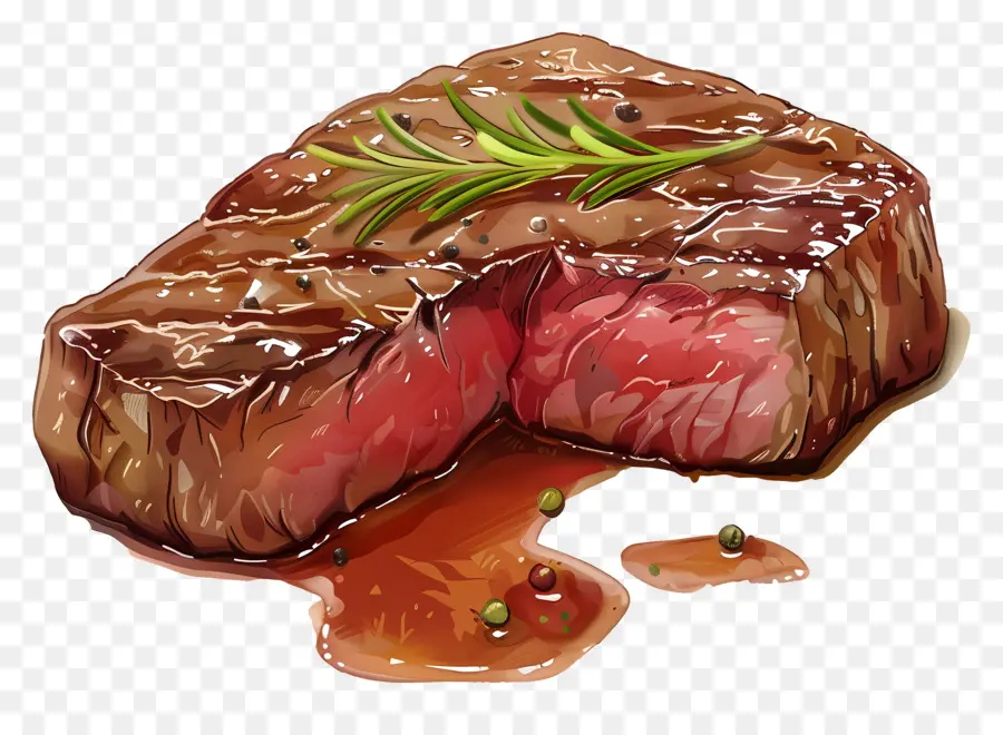 Steak Moyen Rare，Steak PNG