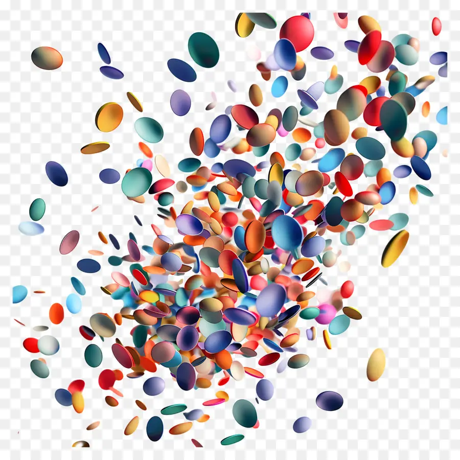 Confettis，Coloré PNG