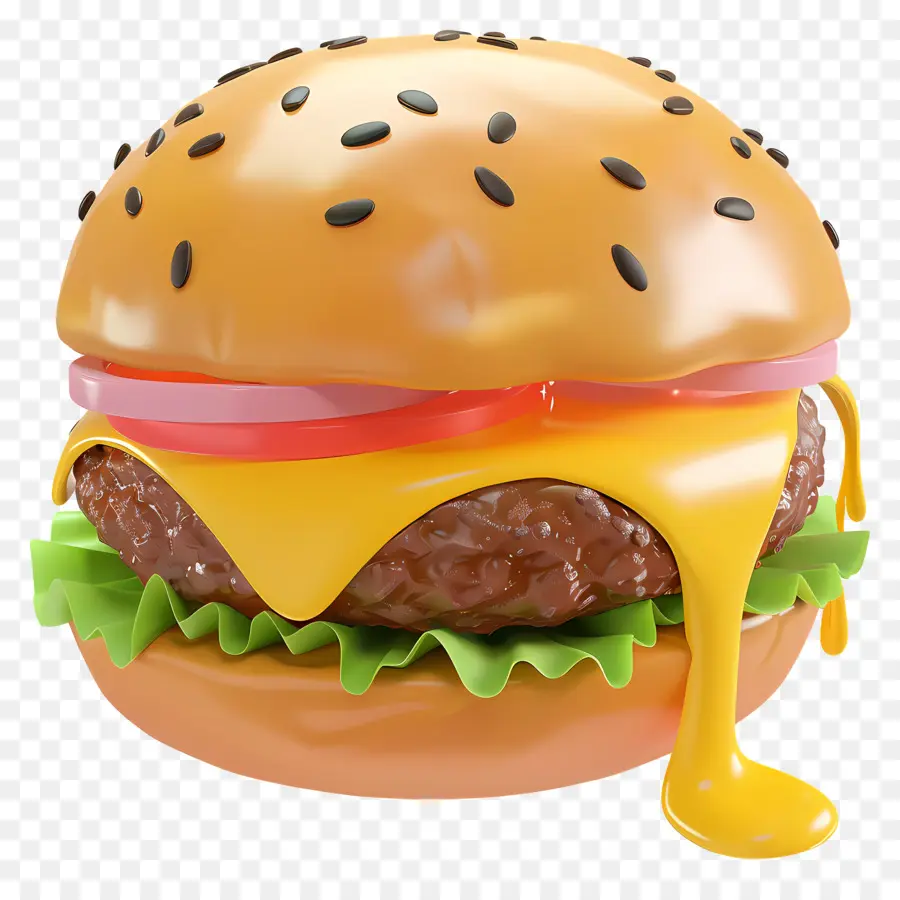 Hamburger Au Fromage，Hamburger PNG