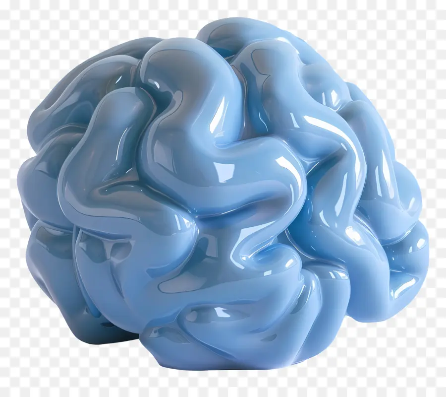 Cerveau Bleu，Sculpture Cérébrale PNG