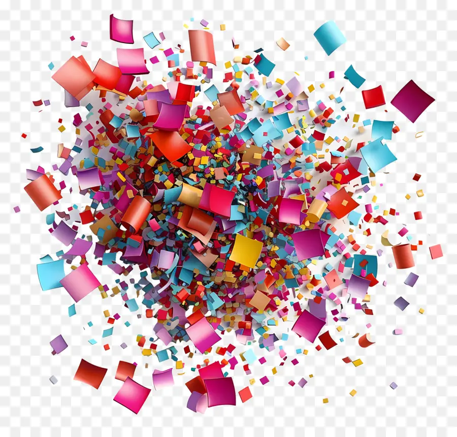 Confettis，Confettis Colorés PNG