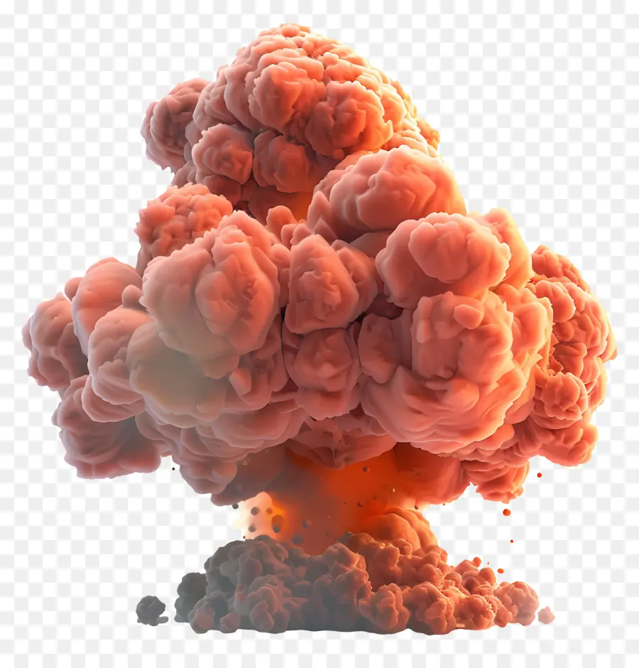 Explosion Nucléaire，Rendu 3d PNG