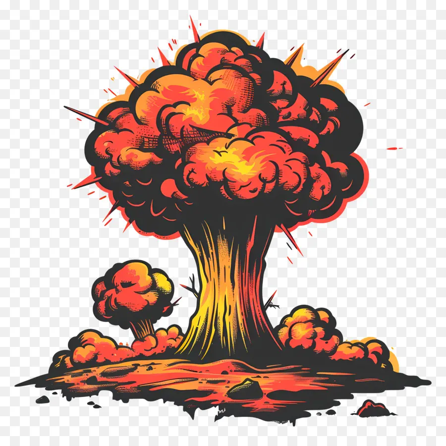 Explosion Nucléaire，Explosion Atomique PNG