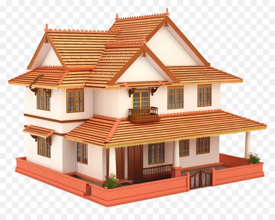 Maison Du Kerala，L'architecture Traditionnelle PNG