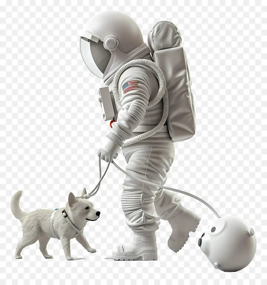 Chien De Marche De L'astronaute，Combinaison Spatiale PNG