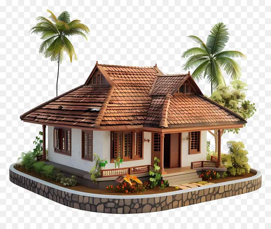 Maison Du Kerala，Toit De Chaume PNG