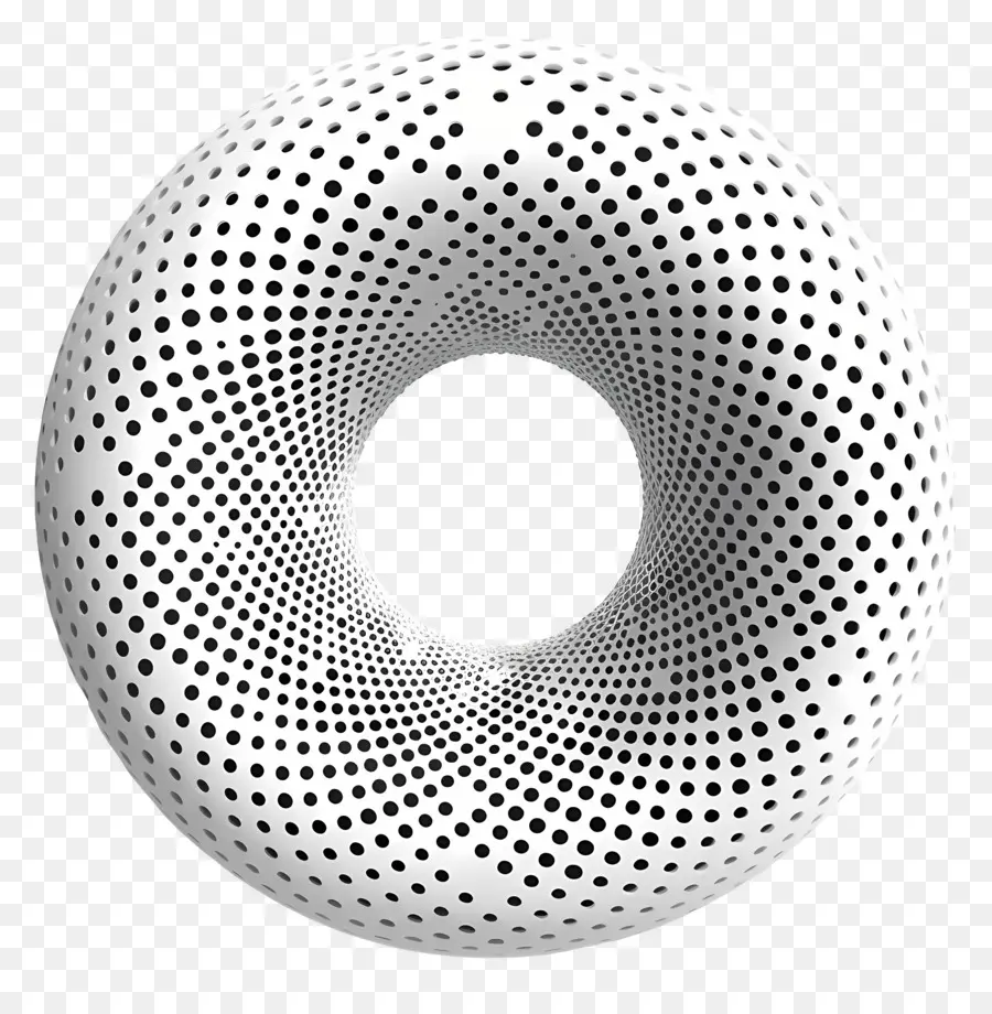 Le Cercle En Pointillé，Modèle 3d PNG