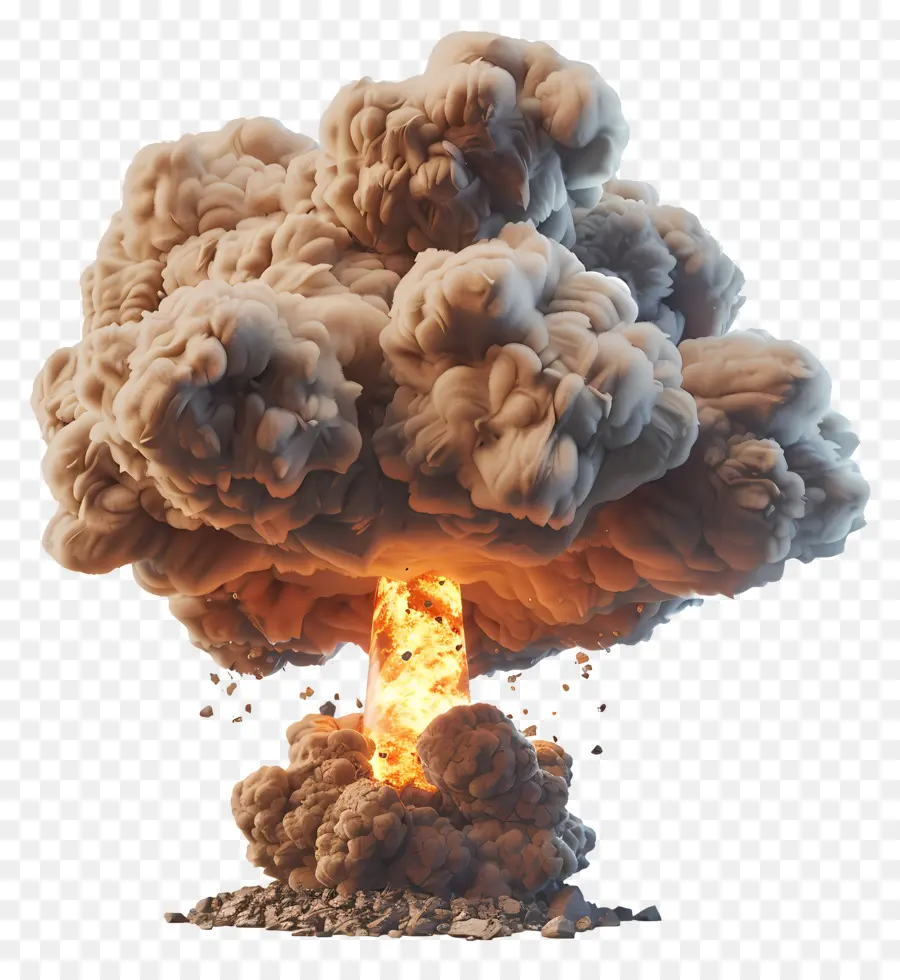 Explosion Nucléaire，Nuage En Forme De Champignon PNG