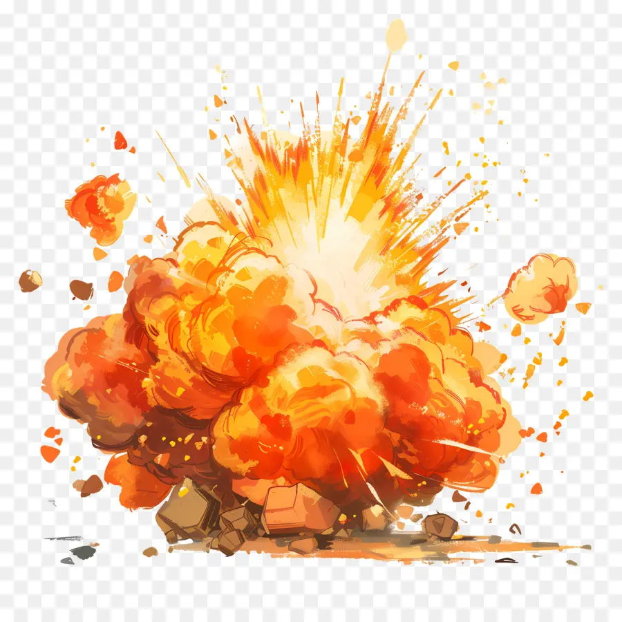 Explosion Animée，Explosion PNG