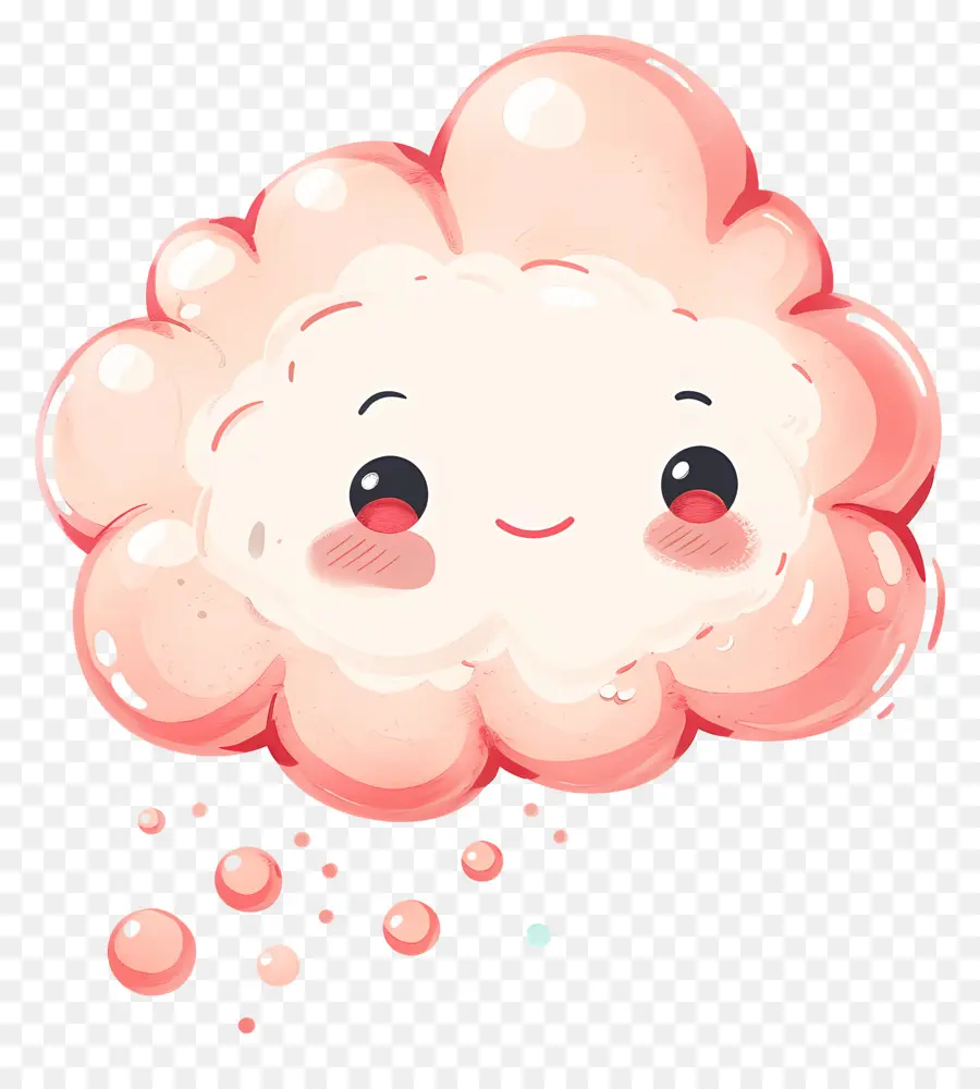 Bubble De Pensée Mignonne，Dessin Animé Cloud PNG