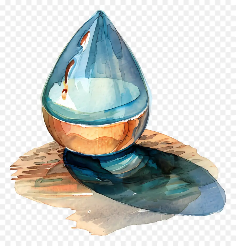 Goutte D'eau，Vase En Verre PNG