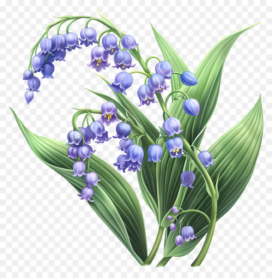 Lis Violet De La Vallée，Fleur Bleue PNG