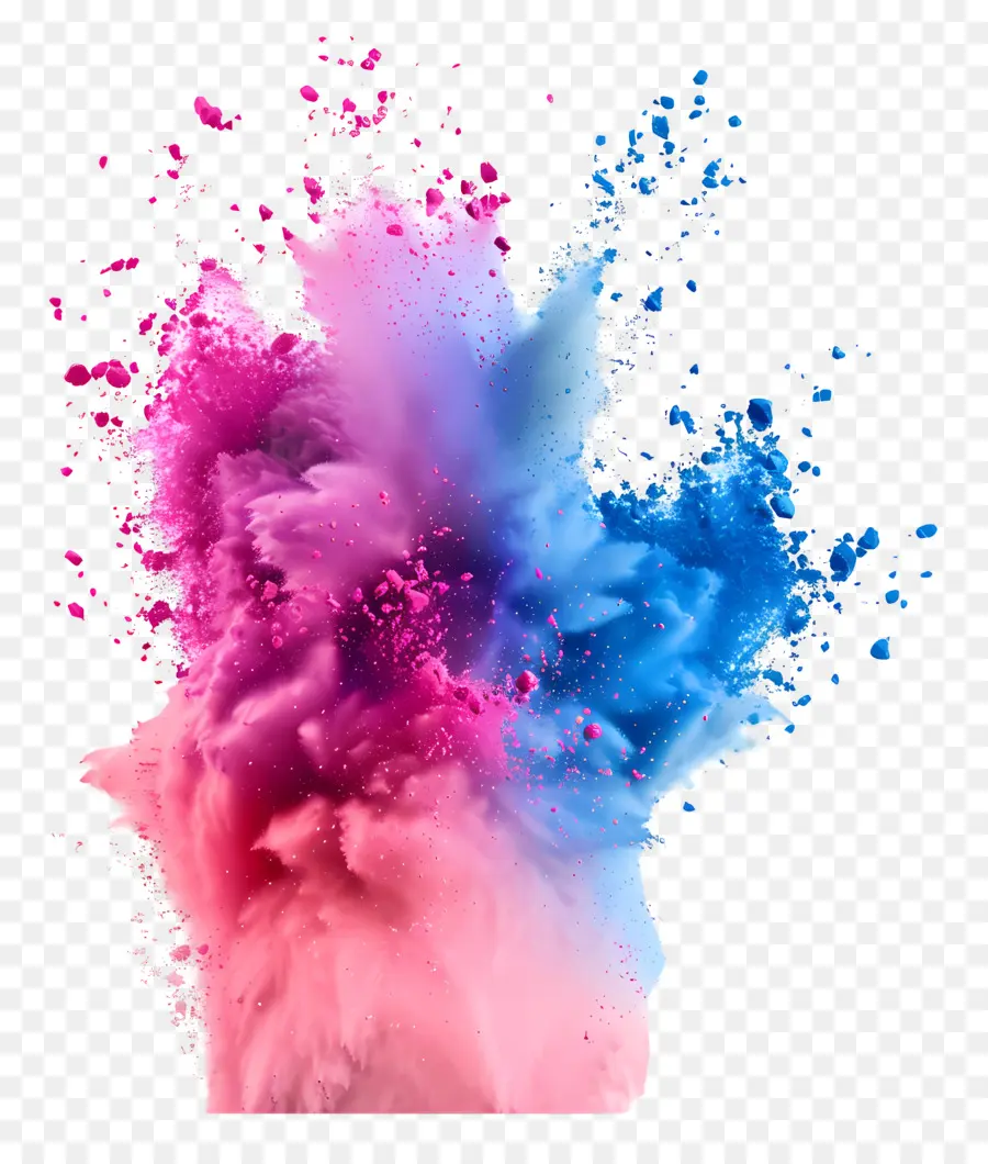 Poudre Splash，Explosion Colorée PNG