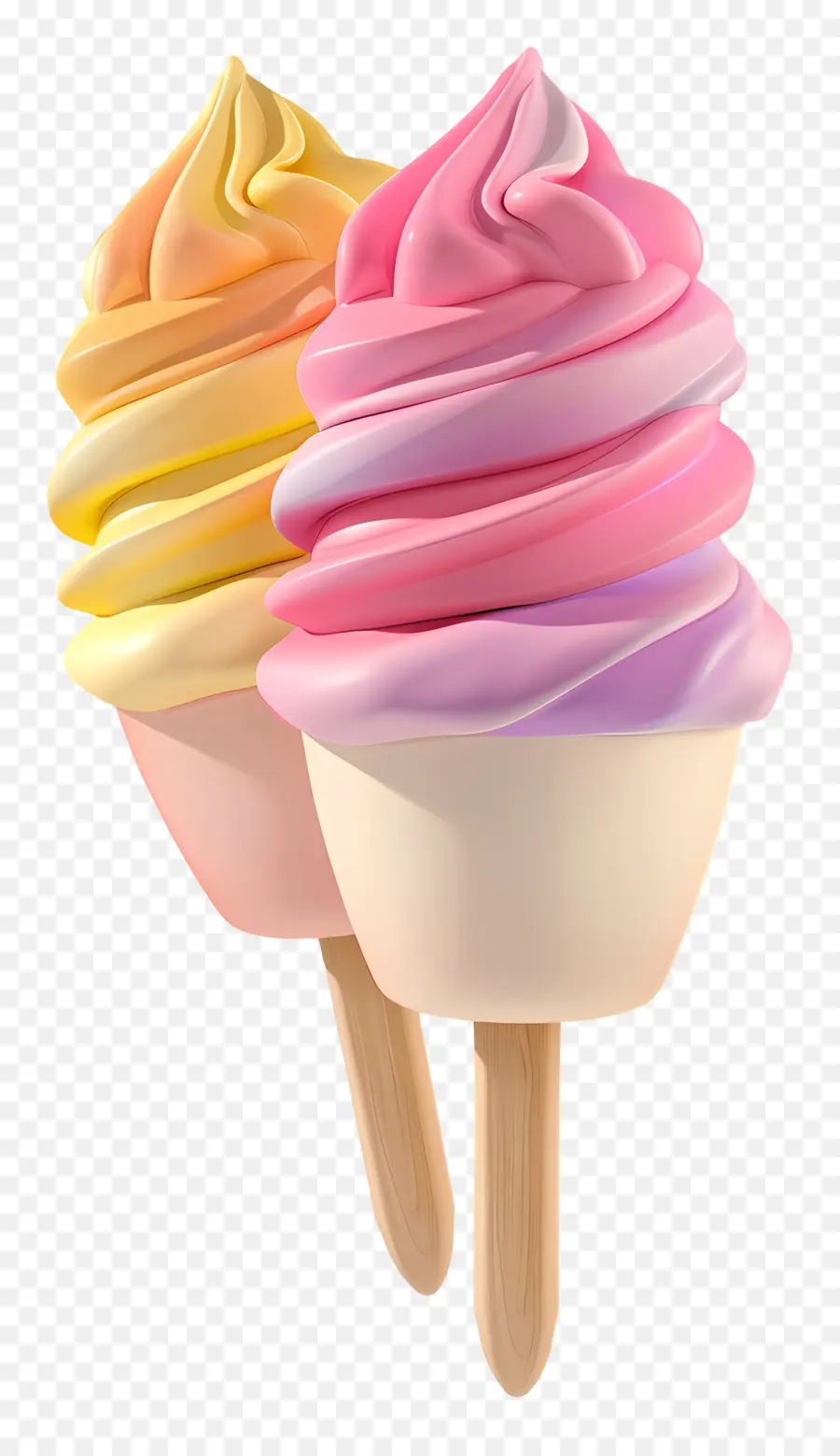 Stick Ice Cream，Cornets De Crème Glacée PNG