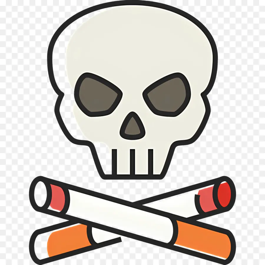 Crâne De Cigarettes，Le Tabagisme Crâne PNG