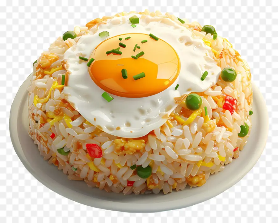Riz Frit，Oeuf PNG