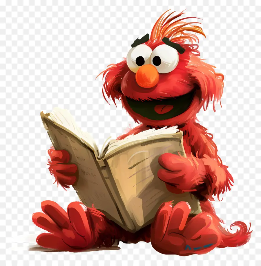 Elmo，Personnage à Fourrure Rouge PNG