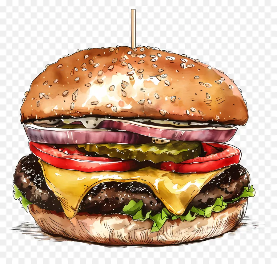 Hamburger Ordinaire，Burger PNG