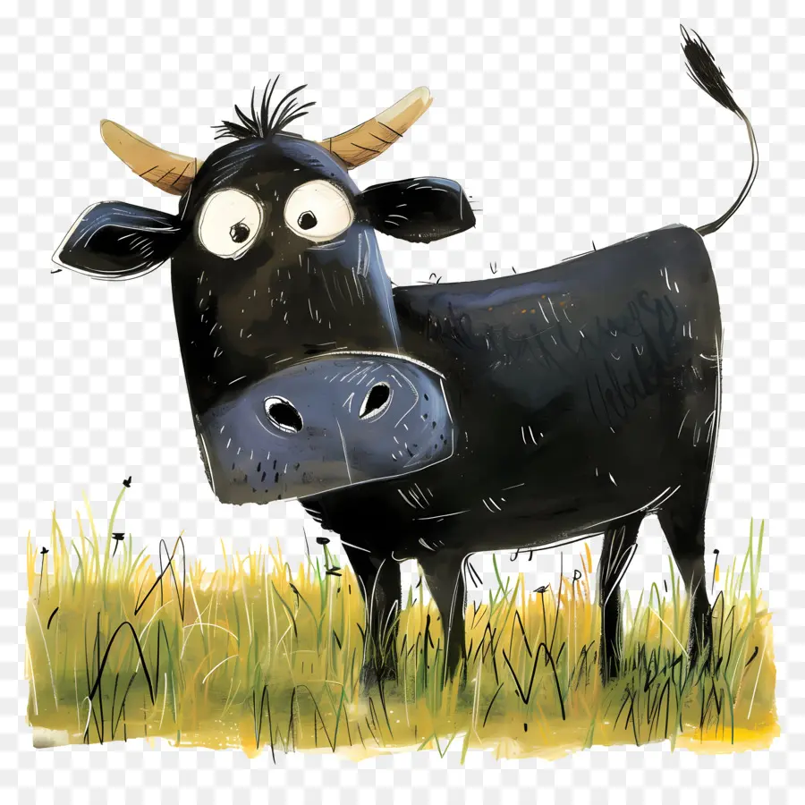 La Vache Noire，Bande Dessinée De Vache PNG