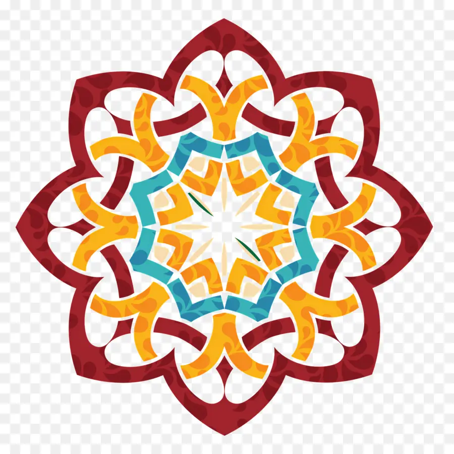 Eid Ul Adha，Mandala Coloré PNG