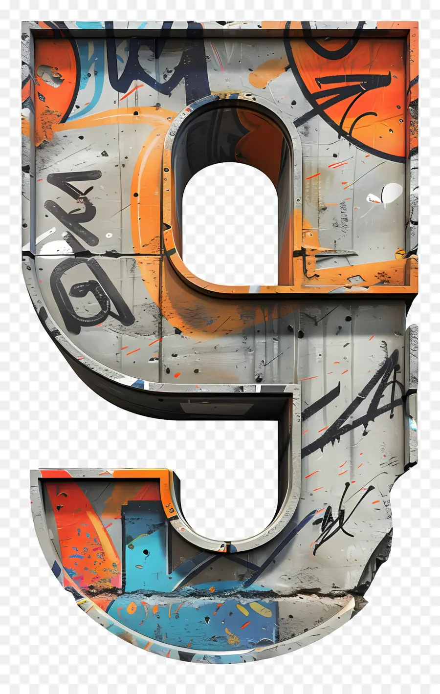 Numéro 9，Graffiti PNG