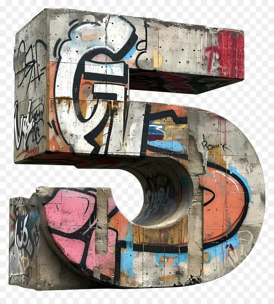 Numéro 5，Graffiti PNG