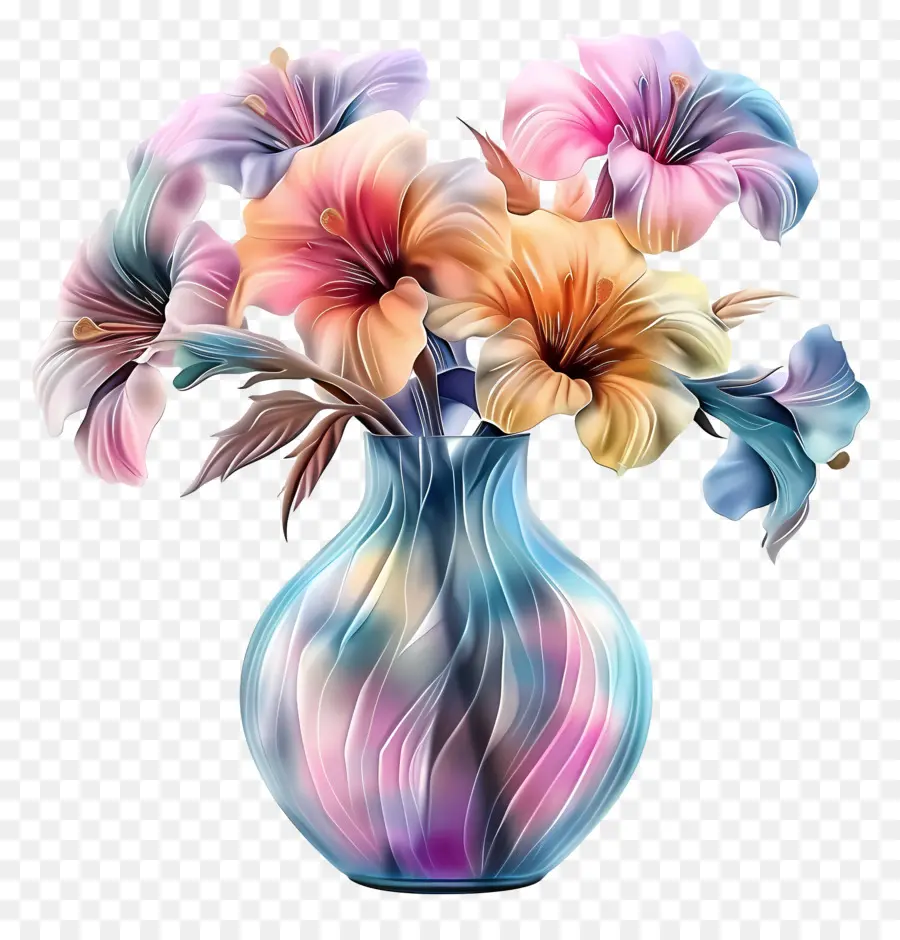 Vase Avec Des Fleurs，Vase PNG
