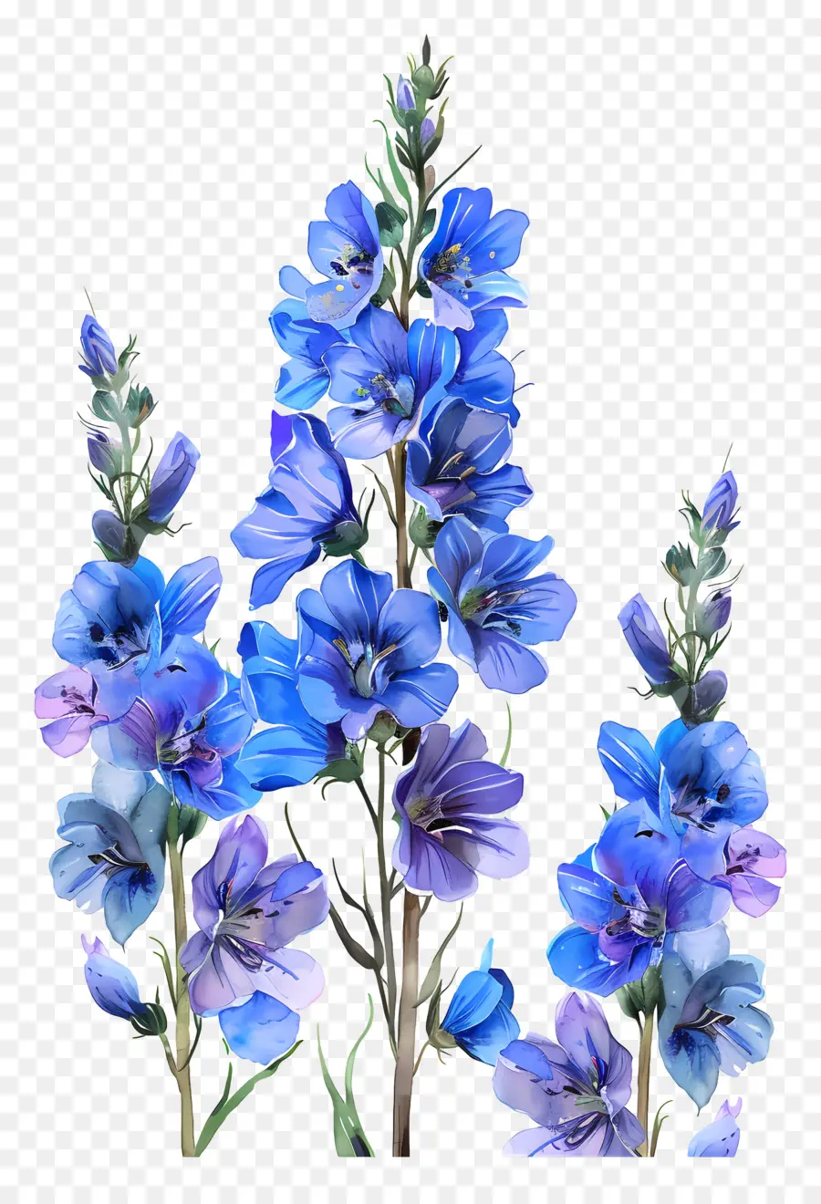 Fleur De Latérus，Fleurs Bleues PNG