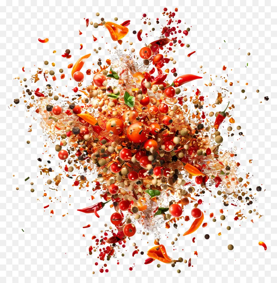 Explosion D'épices，Ingrédients Alimentaires PNG