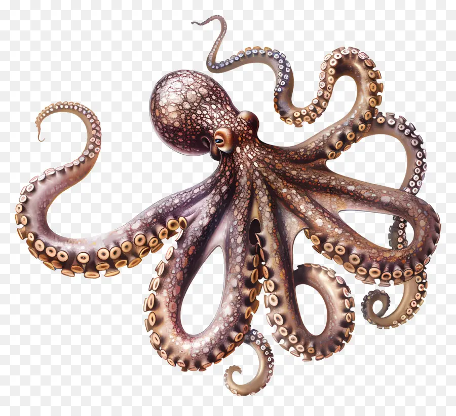 Le Poulpe，Olive Octopus PNG