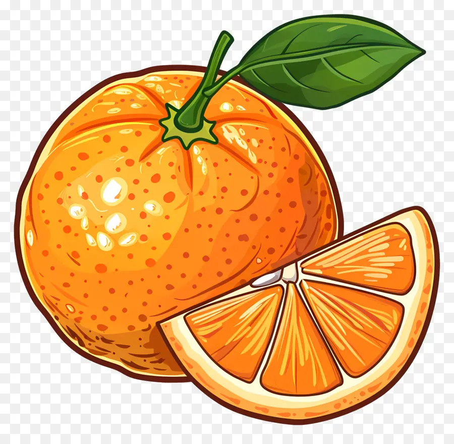 Fruits Orange，Tranche D'orange PNG