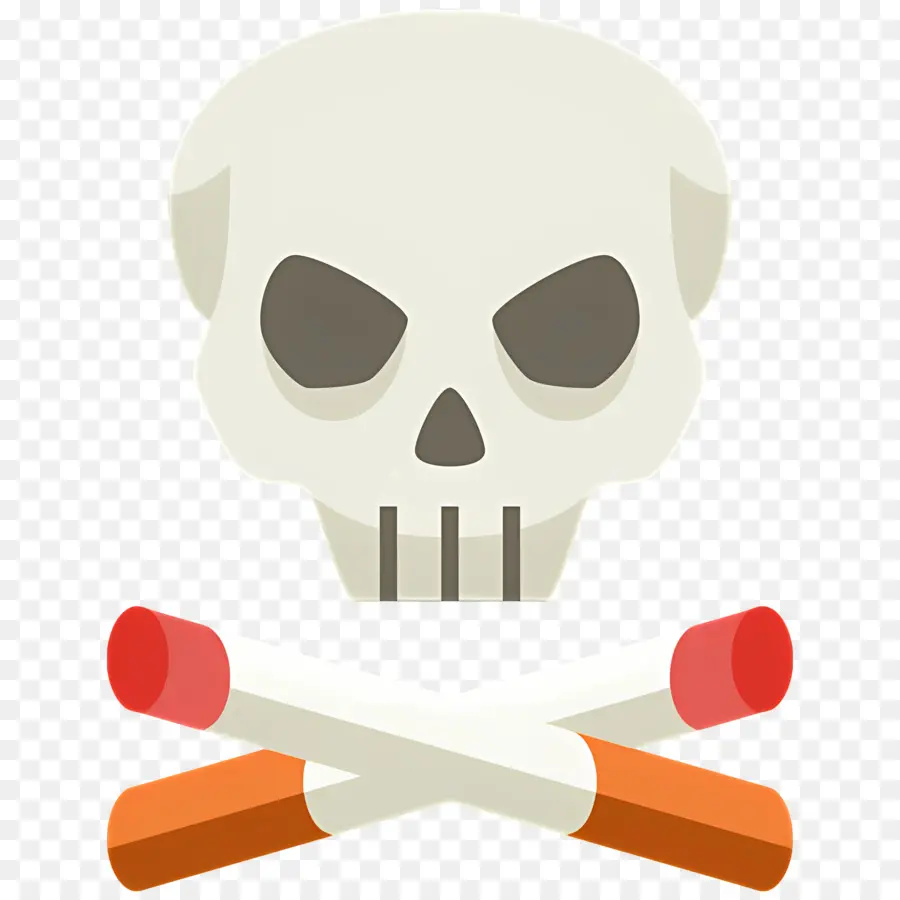 Crâne De Cigarettes，Le Tabagisme Crâne PNG