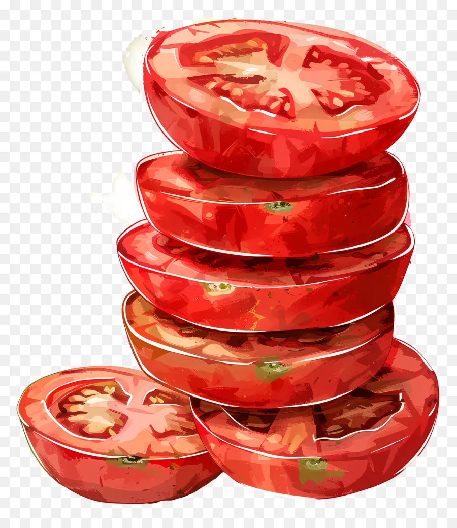 Tranche De Tomate，Tomates PNG
