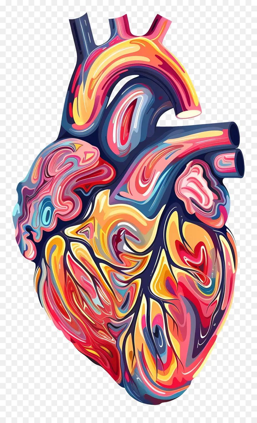 Cœur De L'homme，Peinture Colorée PNG