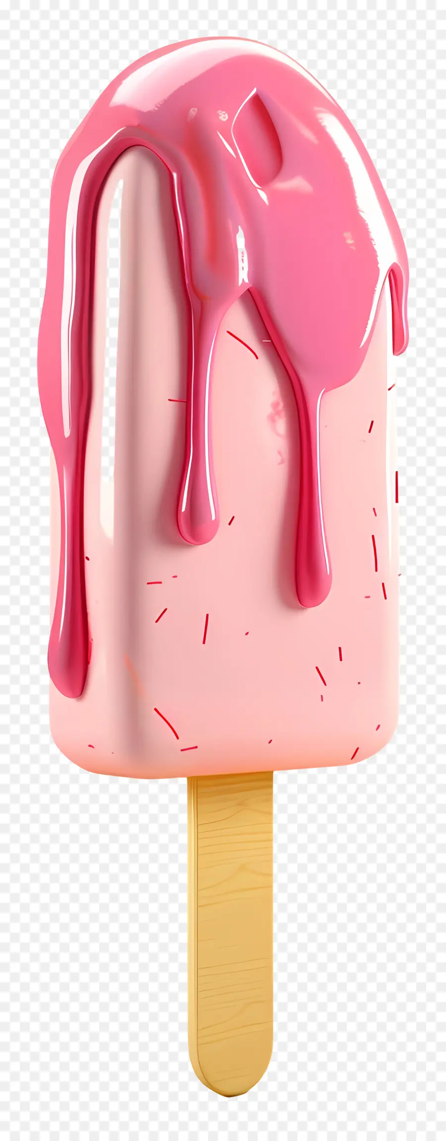 Stick Ice Cream，Cornet De Crème Glacée Rose PNG