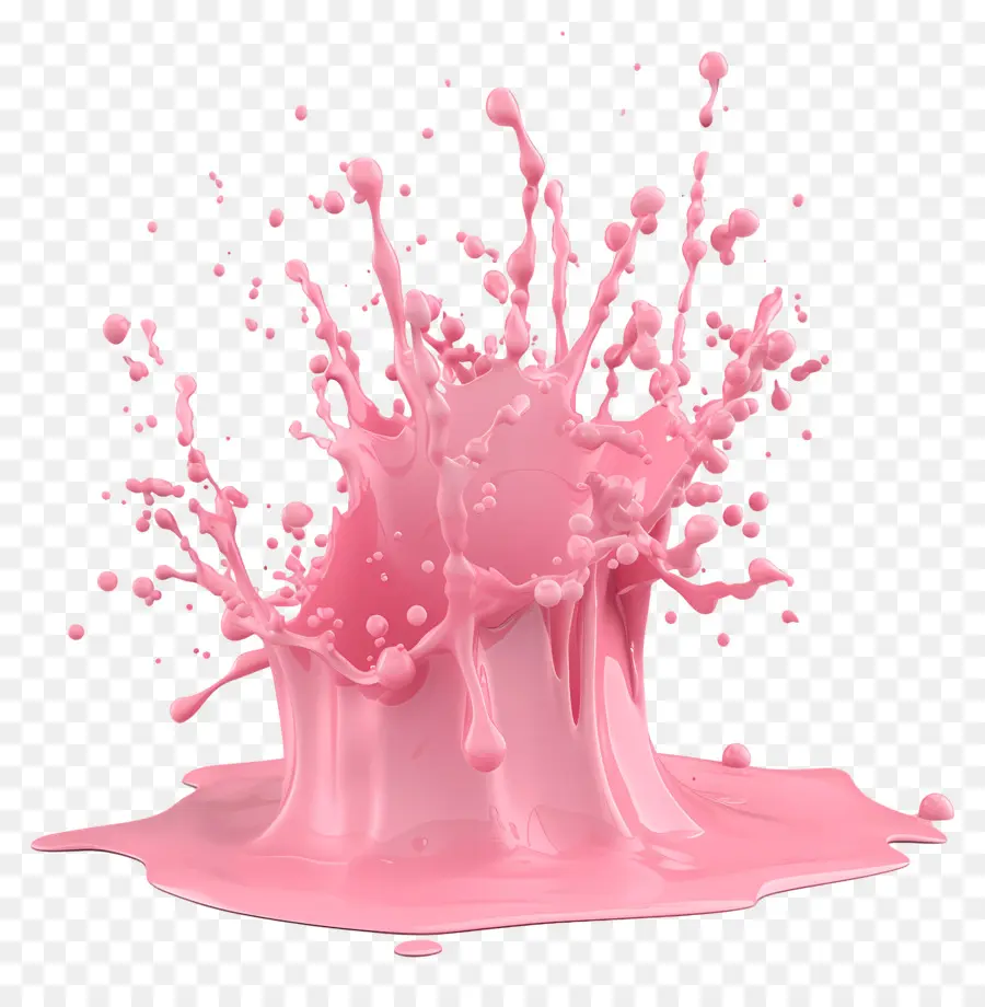 Poudre Splash，Rose Liquide PNG