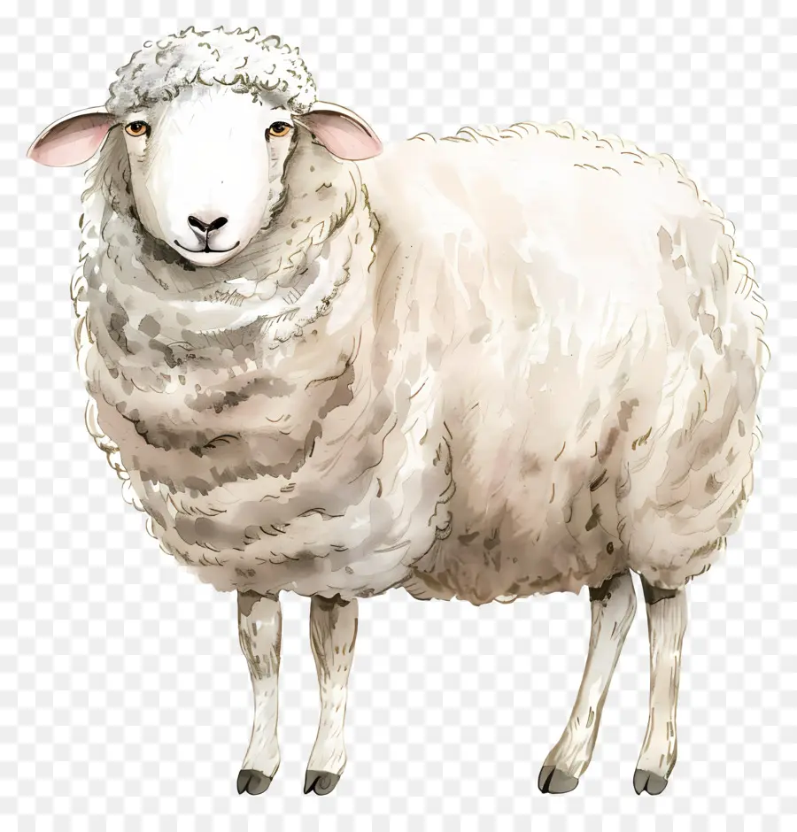 Les Moutons，Blanc PNG