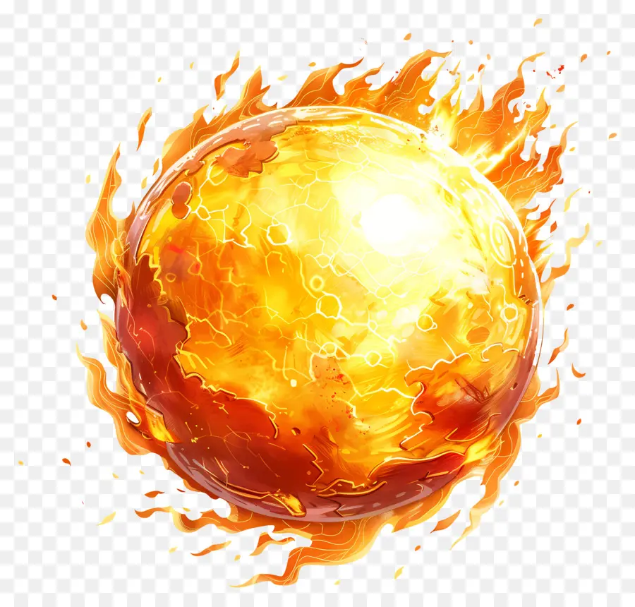 Boule De Feu，Les Flammes PNG