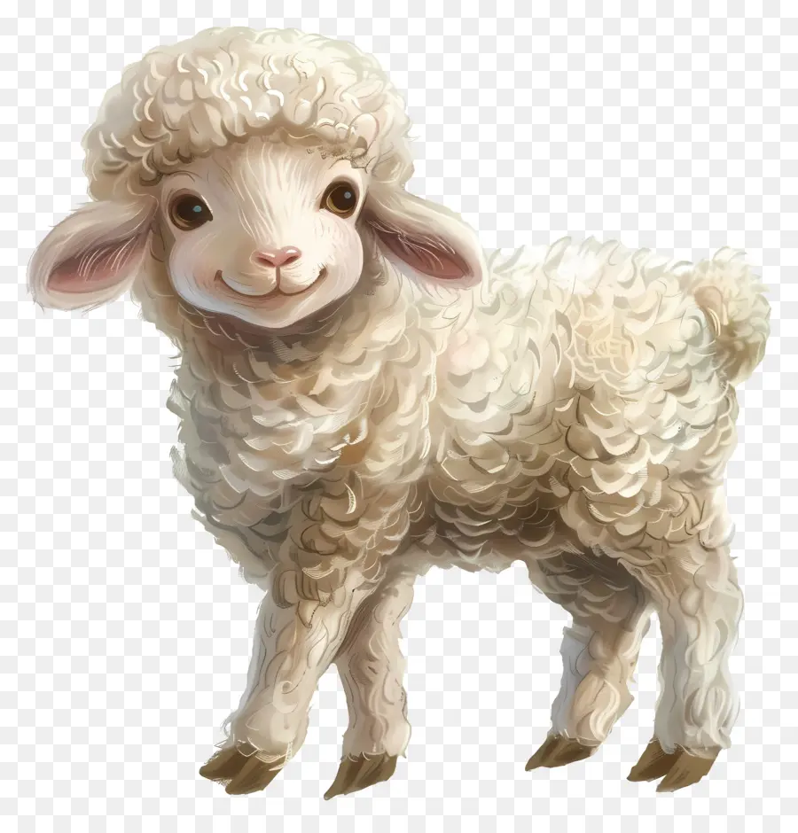 Bébé Agneau，Mouton Blanc PNG