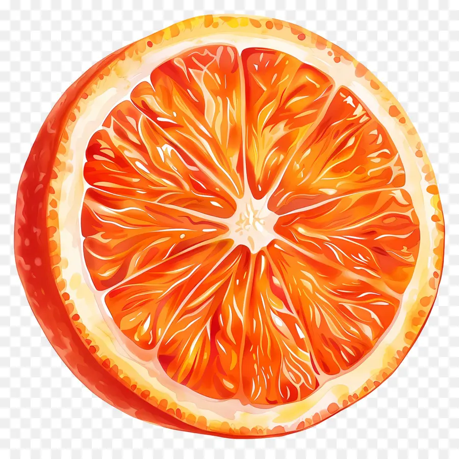 Trancher Les Fruits Orange，Peinture à L'aquarelle PNG